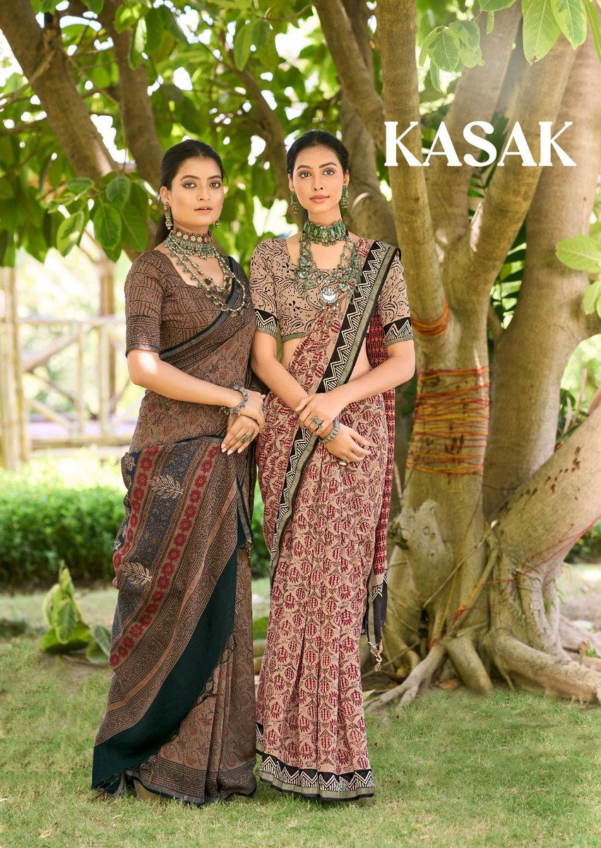 KASAK BY STAVAN DESIGNER COTTON SAREE WHOLESALER IN INDIA 1