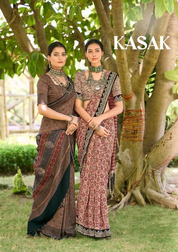KASAK BY STAVAN DESIGNER COTTON SAREE WHOLESALER IN INDIA