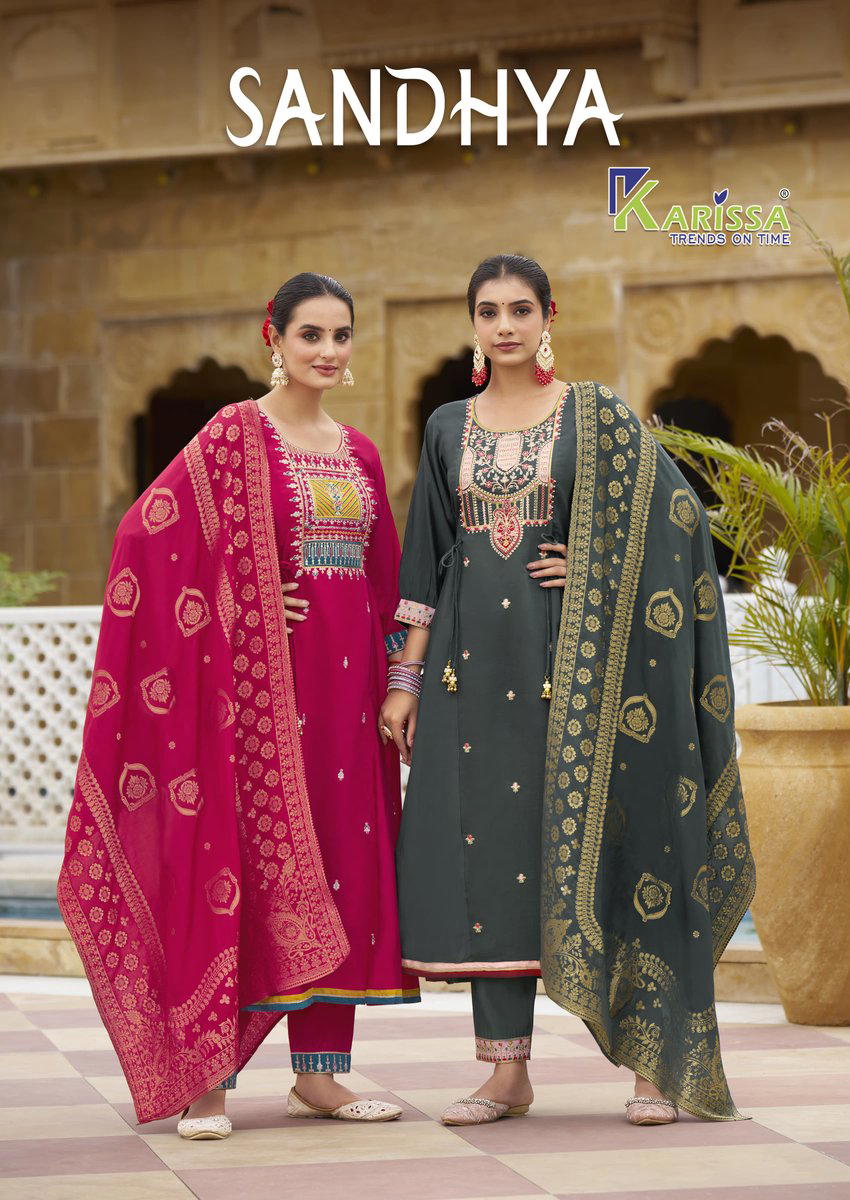SANDHYA BY KARISSA DESIGNER ANARKALI SALWAR SUIT WHOLESALER IN INDIA 1
