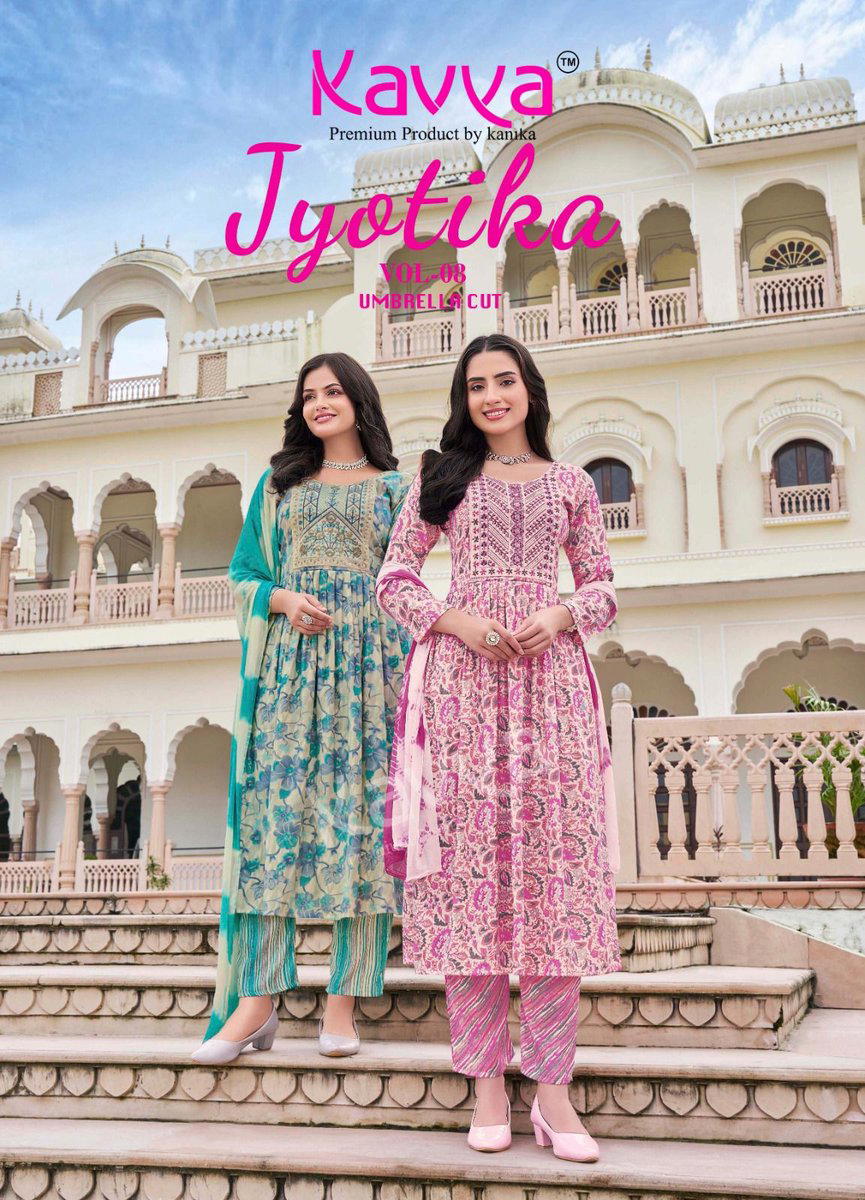 JYOTIKA VOL 8 BY KAVYA DESIGNER SALWAR SUIT WHOLESALER IN INDIA 1