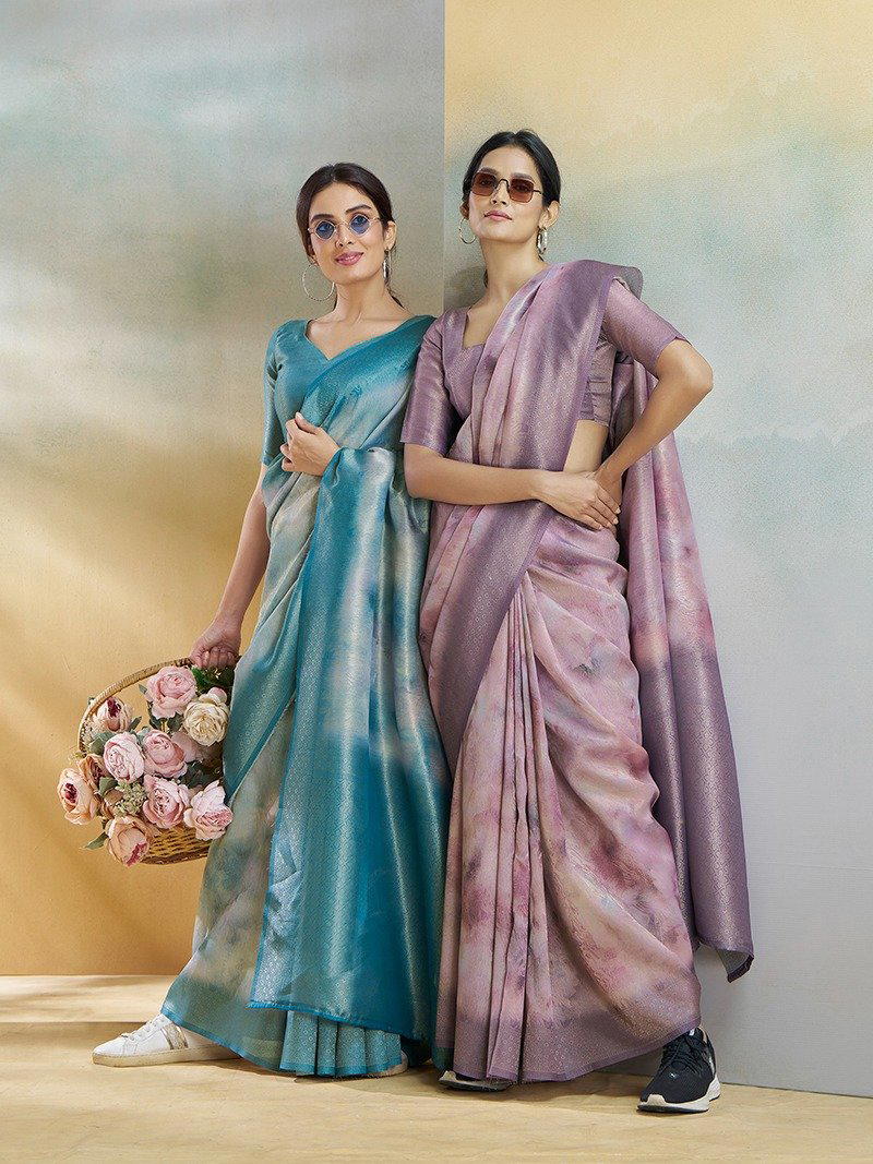 KORAL SIKL BY RAJPATH WEAVING SILK SAREE WHOLESALER IN INDIA 1