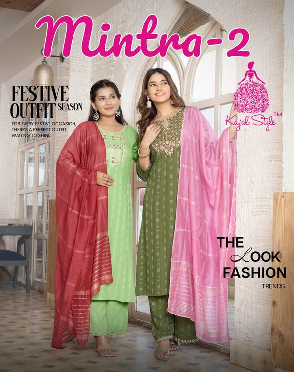 MINTRA VOL 2 BY KAJAL STYLE DESIGNER SALWAR SUIT WHOLESALER IN INDIA