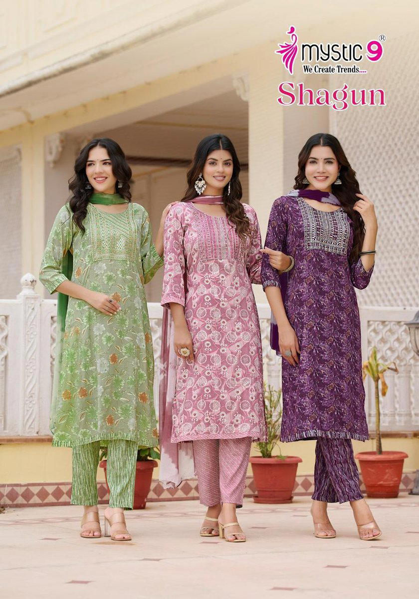 SHAGUN VOL 8 BY MYSTIC 9 DESIGNER SALWAR SUIT WHOLESALER IN INDIA 1