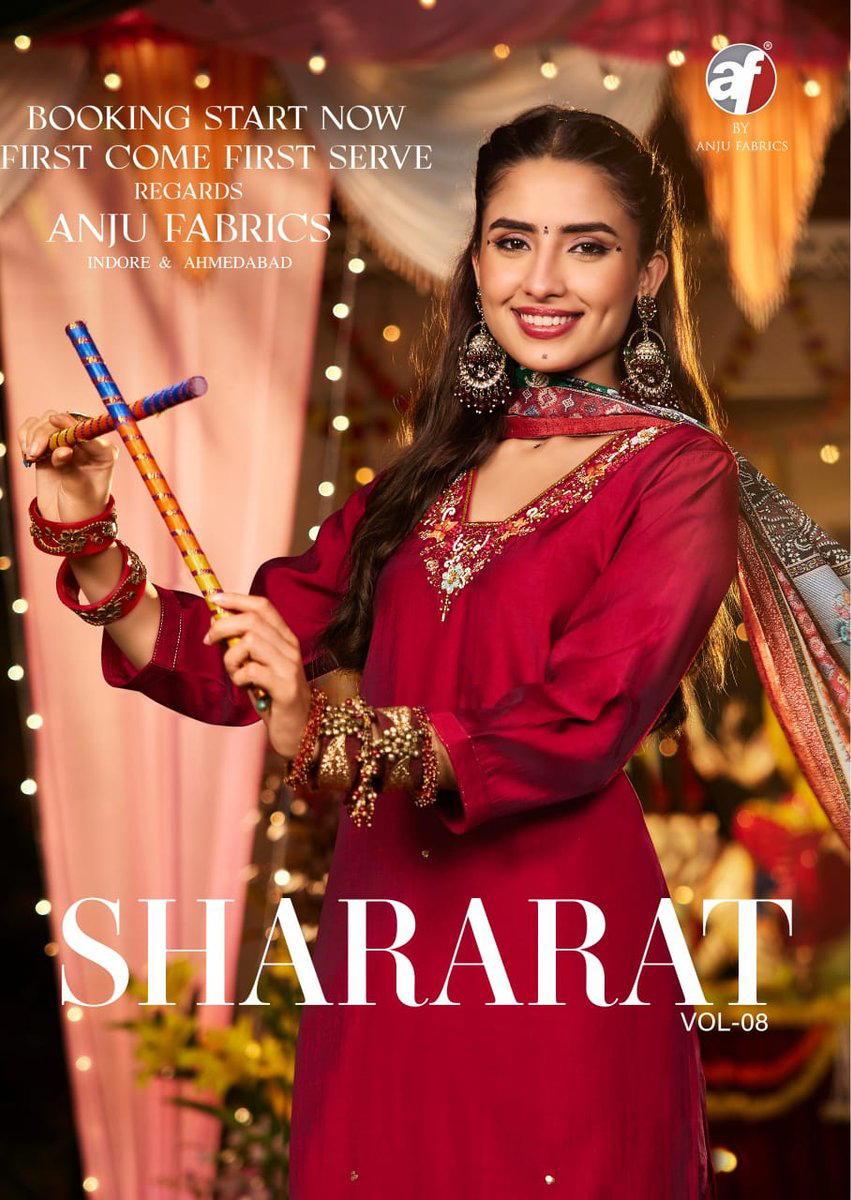 SHARARAT VOL 1 BY ANJU FABRIC DESIGNER SILK SALWAR SUIT WHOLESALER IN INDIA 1