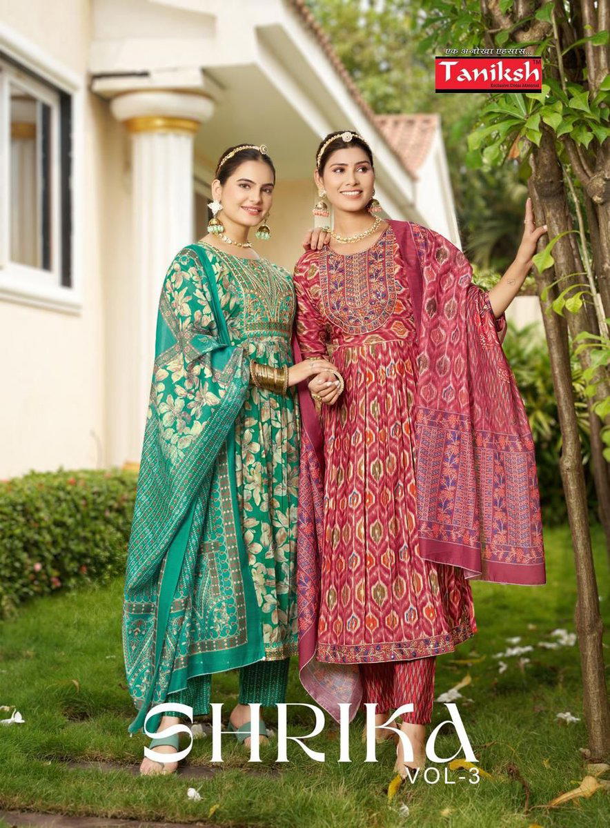 SHRIKA VOL 3 BY TANIKSH DESIGNER ANARKALI SALWAR SUIT WHOLESALER IN INDIA 1