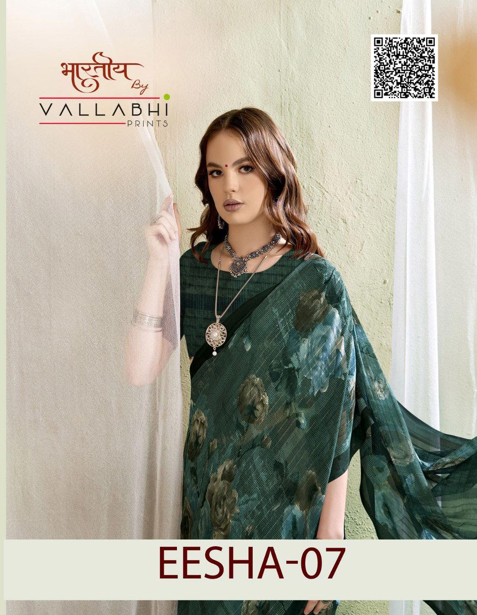EESHA VOL 7 BY VALLABHI PRINTS DESIGNER GEORGETTE SAREE WHOLESALER IN INDIA 1