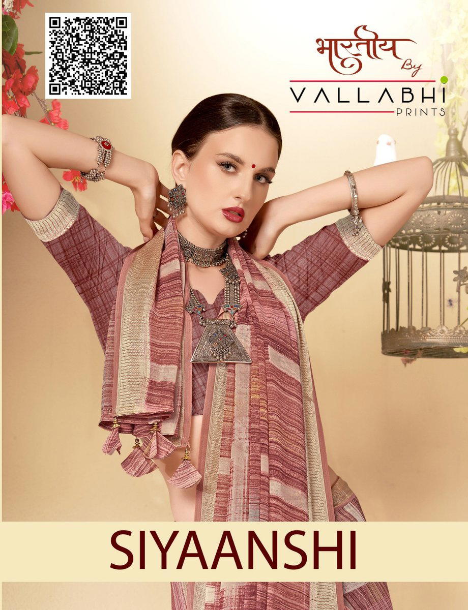 SIYAANSHI BY VALLABHI PRINTS DESIGNER GEORGETTE SAREE WHOLESALER IN INDIA 1