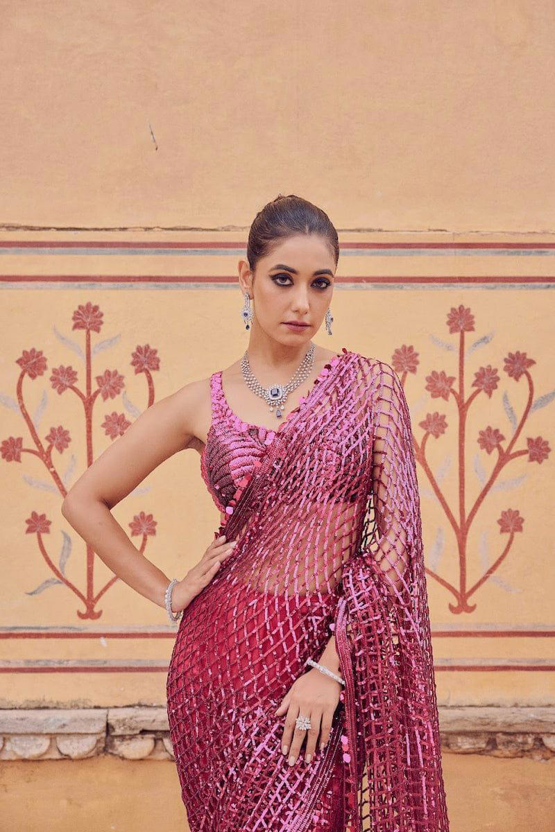 DF 3436 BY DF DESIGNER NET SAREE WHOLESALER IN INDIA 1