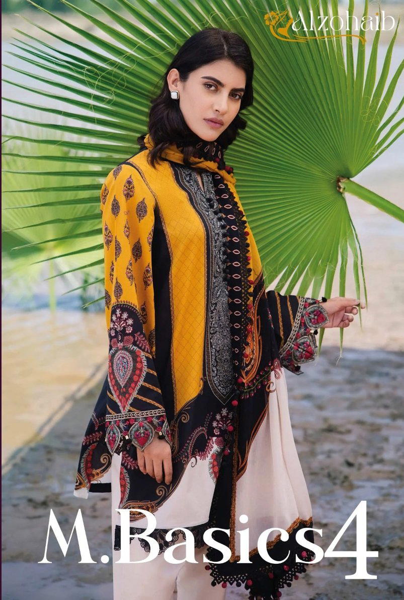 M basic BY ALZOHAIB DESIGNER COTTON SALWAR SUIT WHOLESALER IN INDIA 1