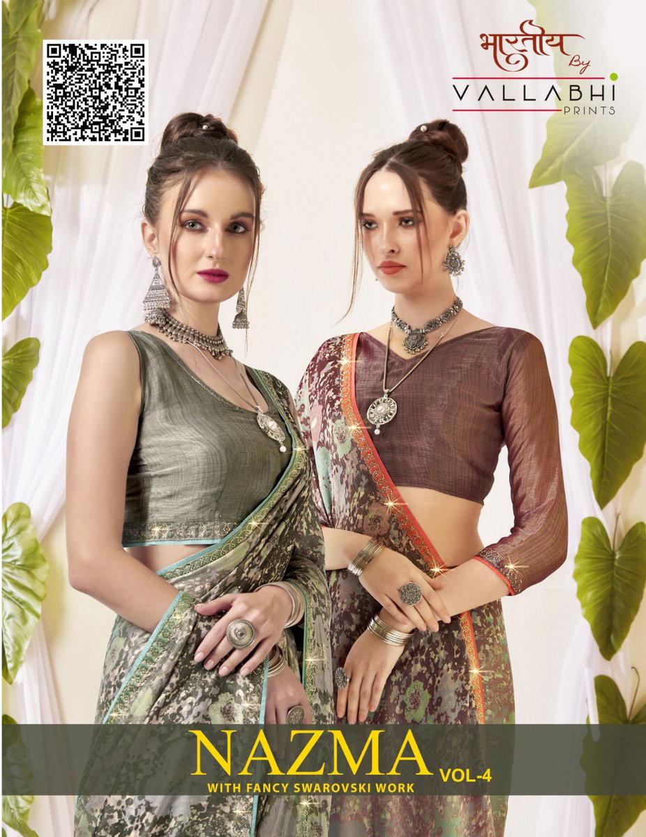 NAZMA VOL 4 BY VALLABHI PRINTS DESIGNER SAREE WHOLESALER IN INDIA 1