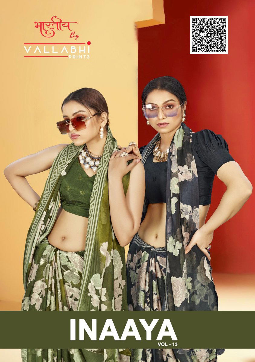 INAAYA VOL 13 BY VALLABHI PRINTS DESIGNER SAREE WHOLESALER IN GUJARAT 1