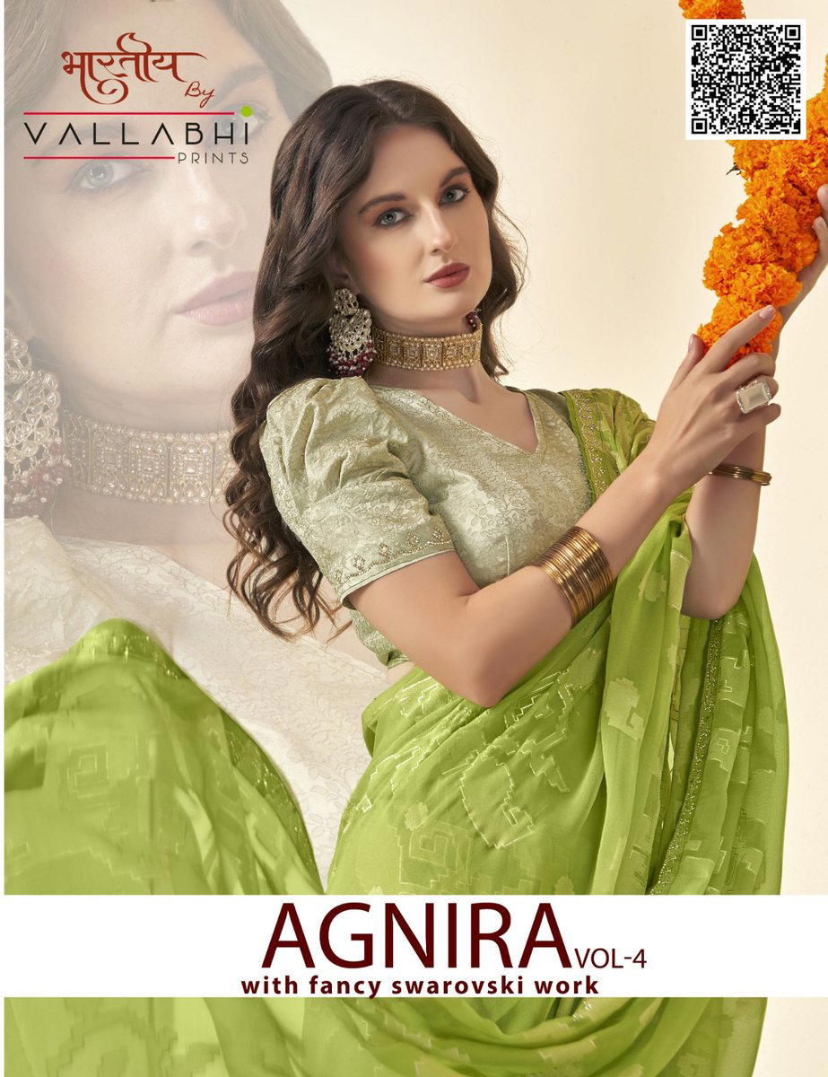 AGNIRA VOL 4 BY VALLABHI PRINTS DESIGNER SAREE WHOLESALER IN GUJARAT 1