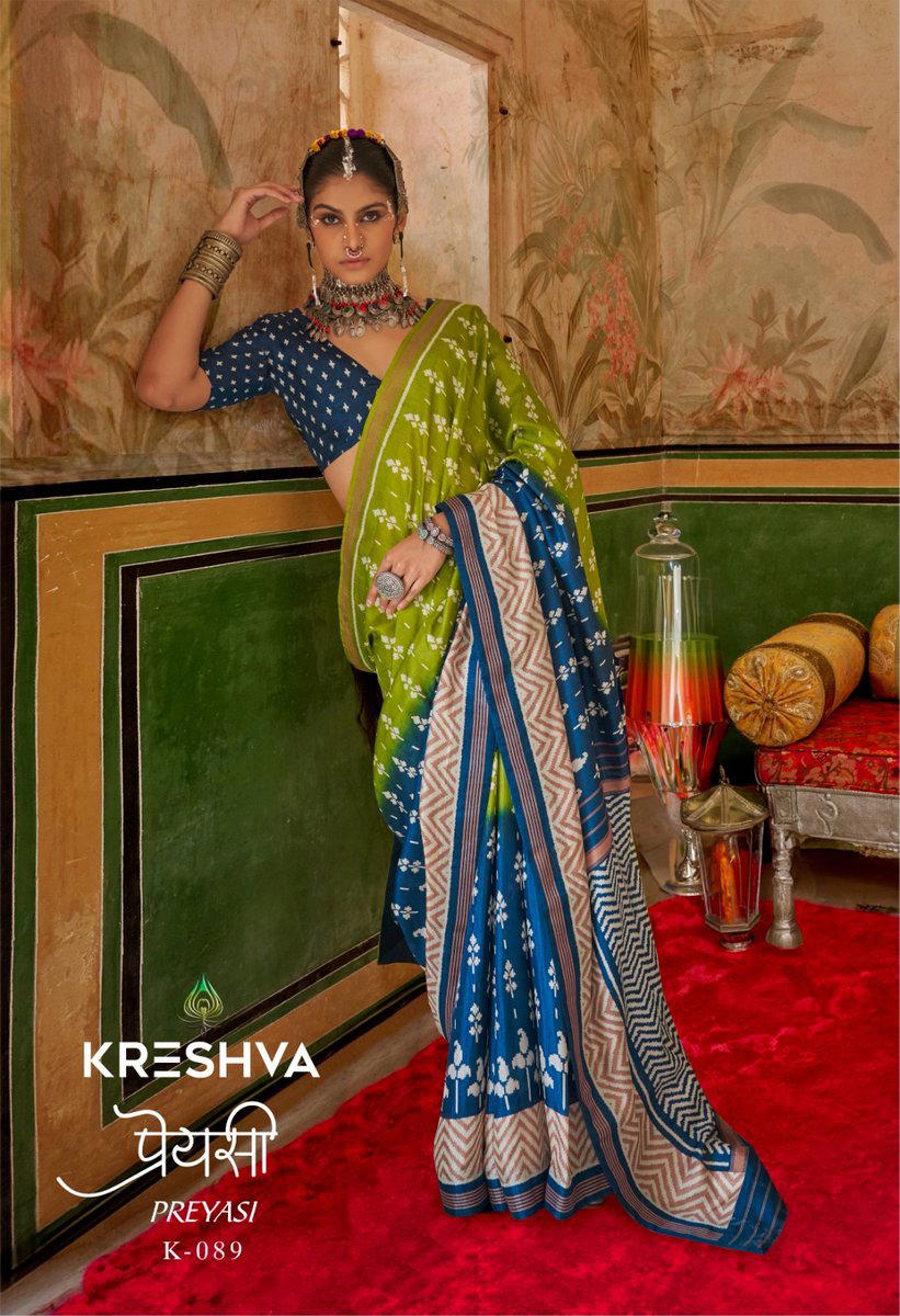 PREYASI BY KRESHVA DESIGNER SILK SAREE WHOLESALER IN INDIA 1