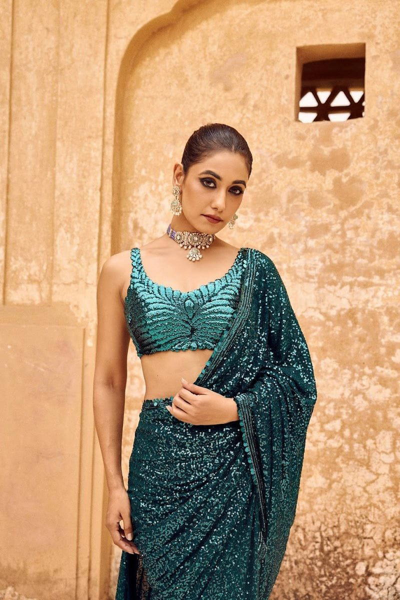 DF 3434 BY DF DESIGNER BOLLYWOOD GEORGETTE SAREE WHOLESALER IN INDIA 1