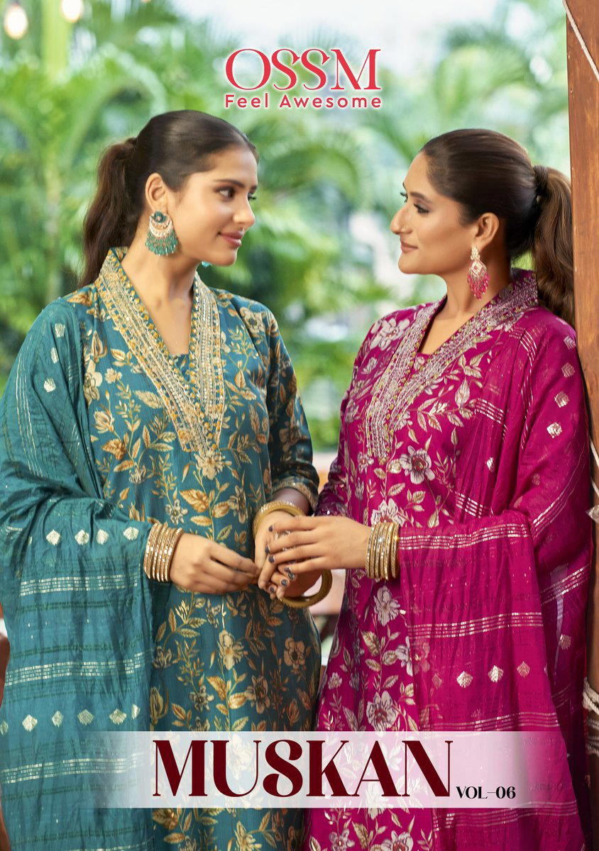 MUSKAN VOL 6 BY OSSM DESIGNER SALWAR SUIT WHOLESALER IN INDIA 1