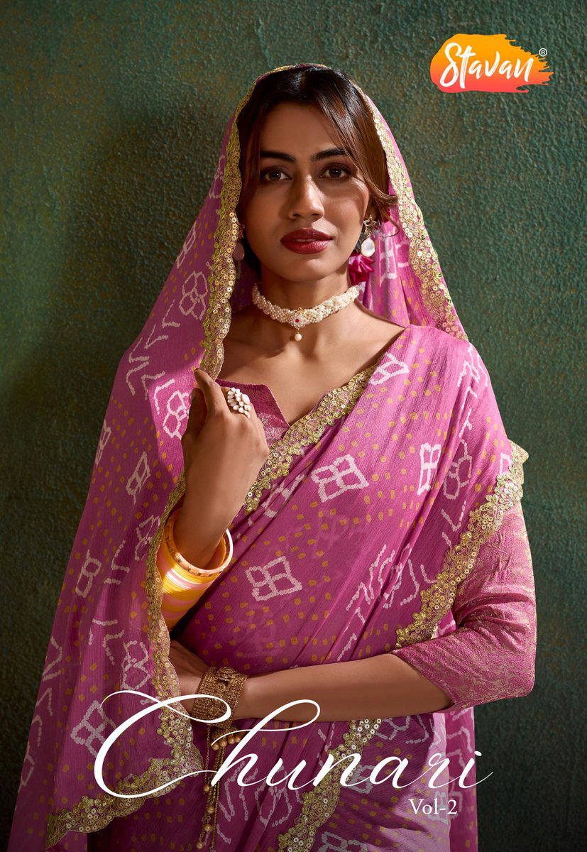 Chunari vol 2 by STAVAN DESIGNER SAREE WHOLESALER IN INDIA 1