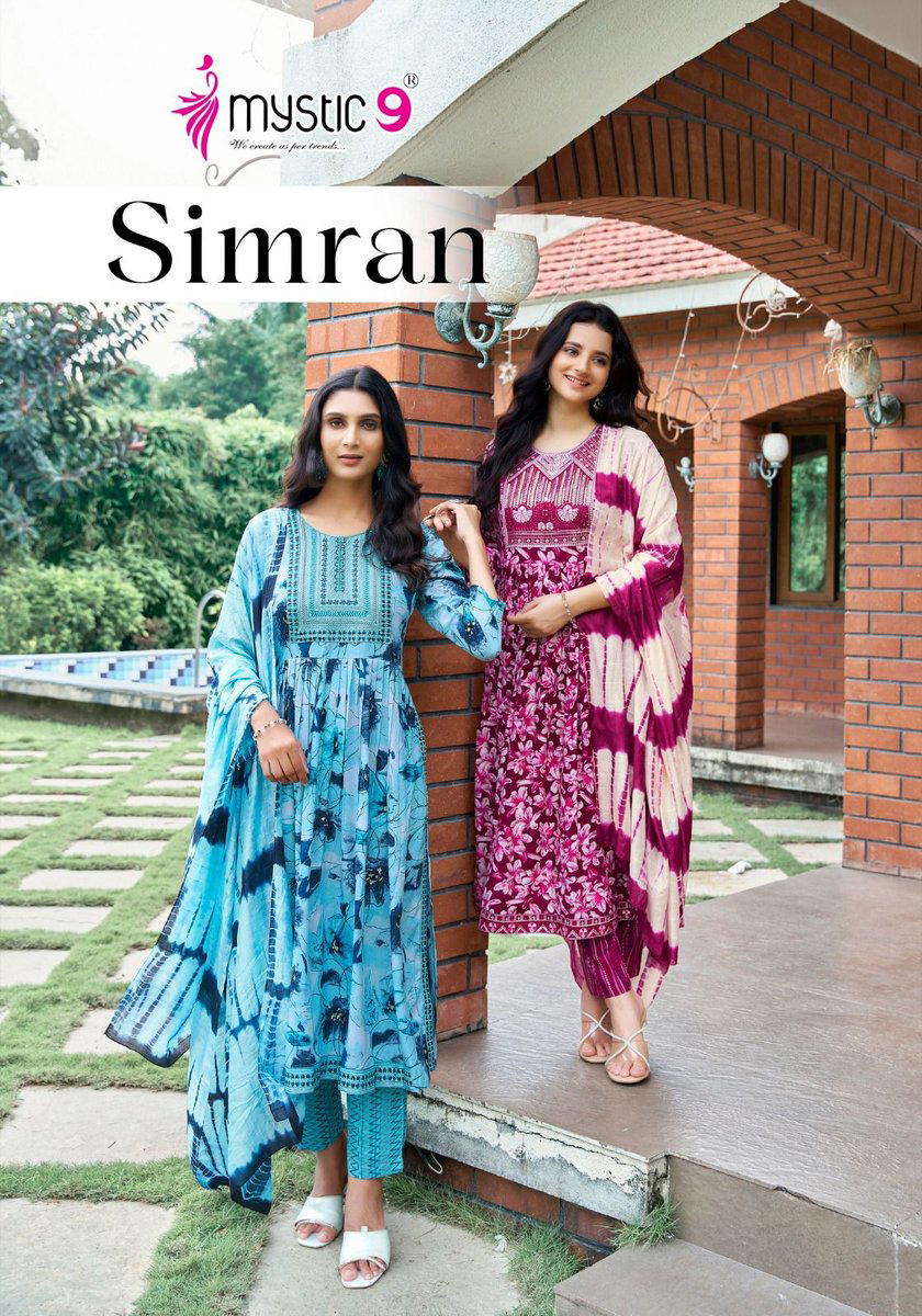 SIMRAN VOL 5 BY MYSTIC 9 DESIGNER SALWAR SUIT WHOLESALER IN INDIA 1