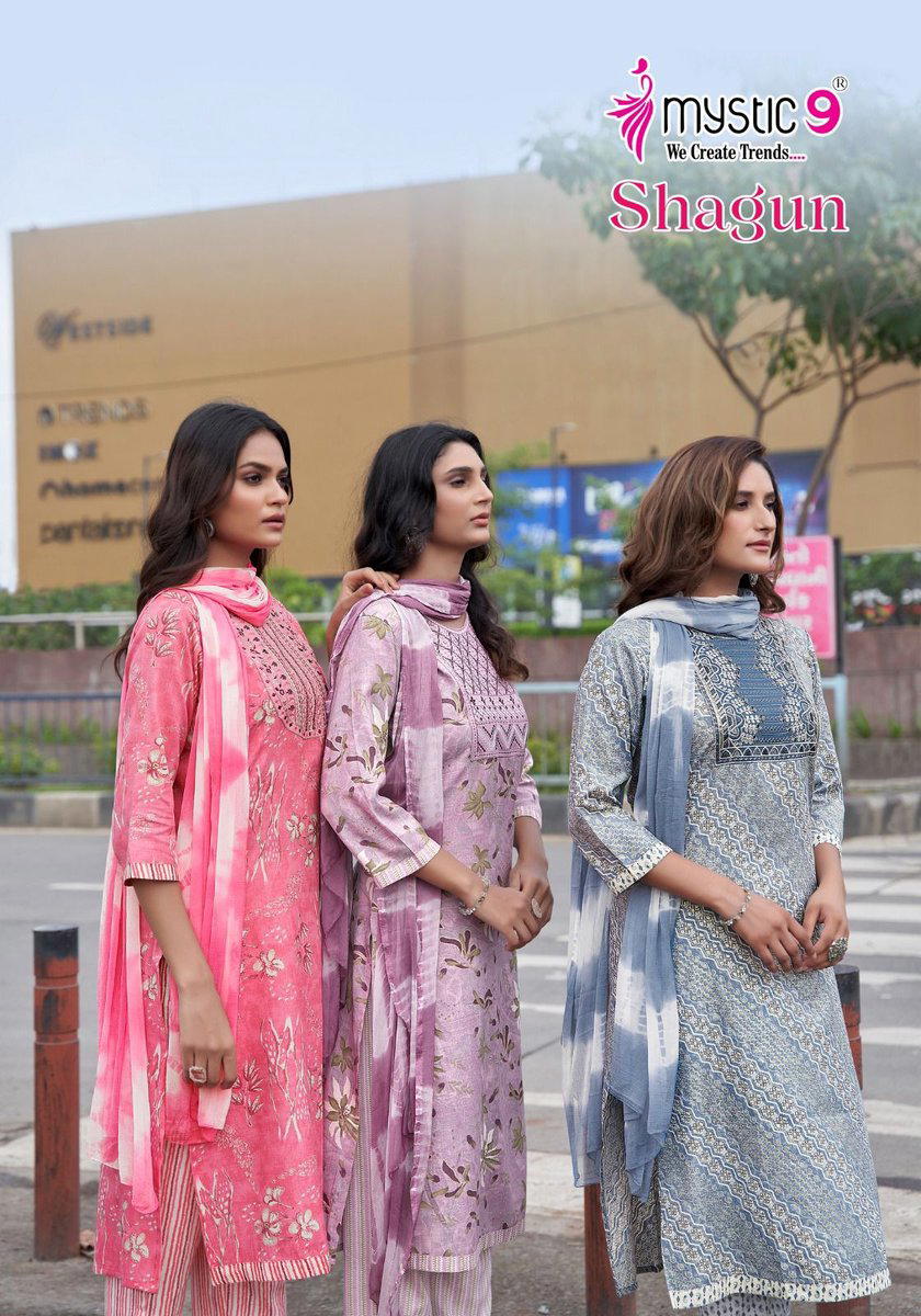 SHAGUN VOL 9 BY MYSTIC 9 DESIGNER SALWAR SUIT WHOLESALER IN INDIA 1