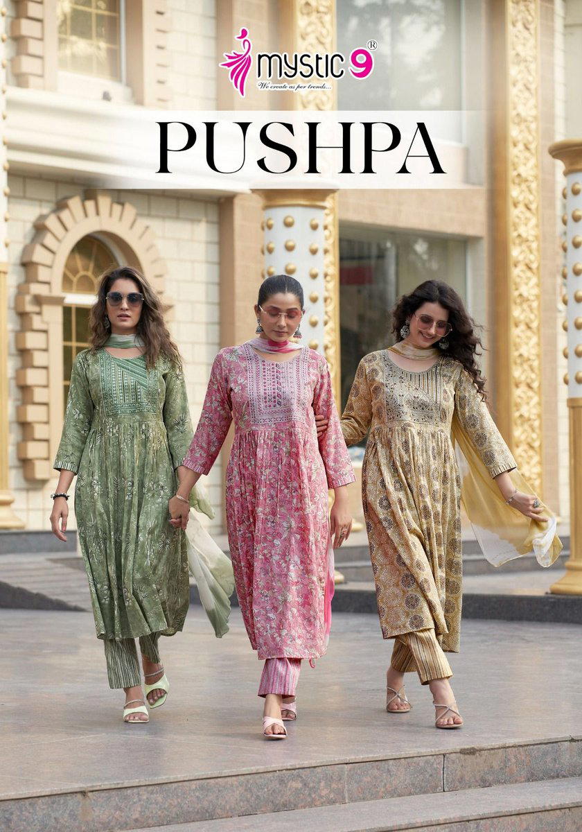 PUSHPA VOL 1 BY MYSTIC 9 DESIGNER SALWAR SUIT WHOLESALER IN INDIA 1