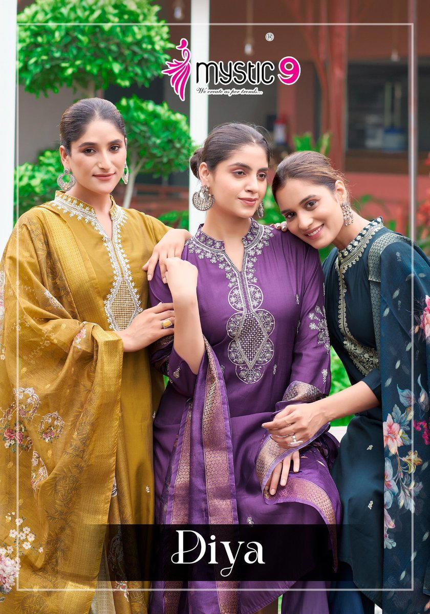 DIYA VOL 1 BY MYSTIC 9 DESIGNER SALWAR SUIT WHOLESALER IN INDIA 1