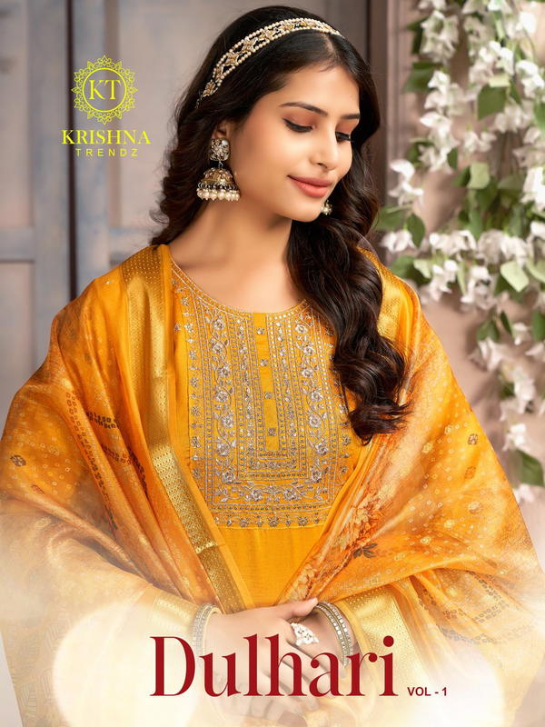 DULHARI VOL 1 BY KRISHNA TRENDZ DESIGNER SALWAR SUIT WHOLESALER IN INDIA