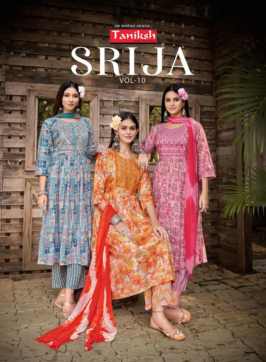 SRIJA VOL 10 BY TANIKSH DESIGNER ANARKALI SALWAR SUIT WHOLESALER IN INDIA 1