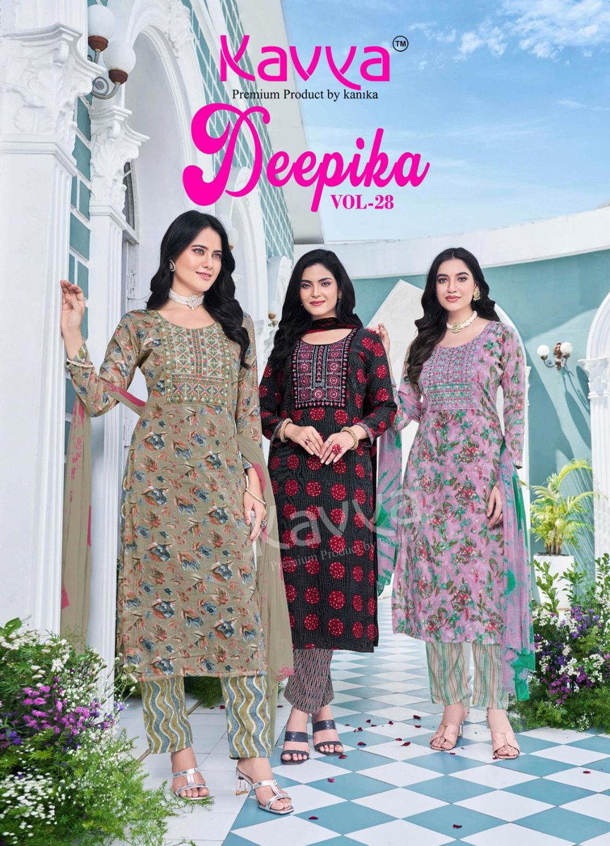 DEEPIKA VOL 28 BY KAVYA DESIGNER SALWAR SUIT WHOLESALER IN INDIA 1