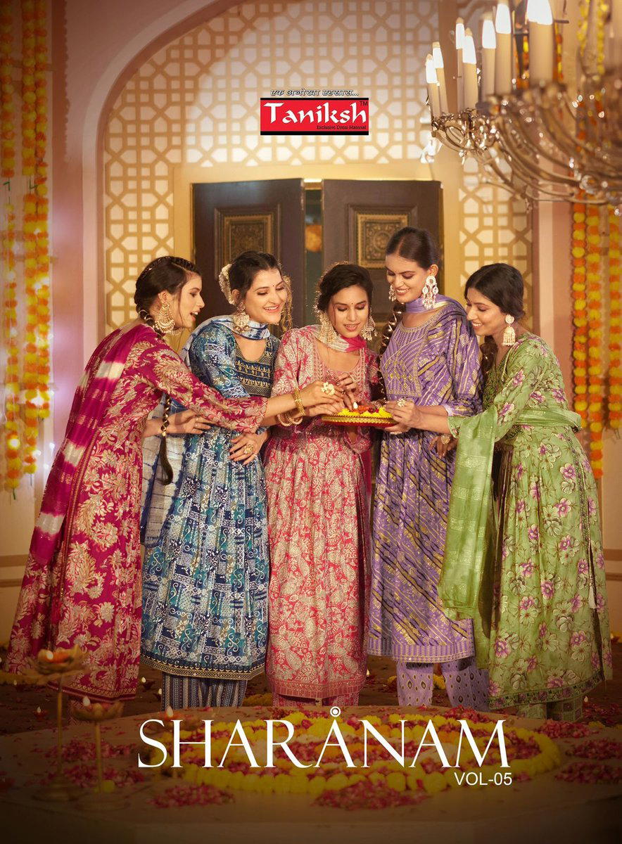 SHARNAM VOL 5 BY TANIKSH DESIGNER ANARKALI SALWAR SUIT WHOLESALER IN INDIA 1