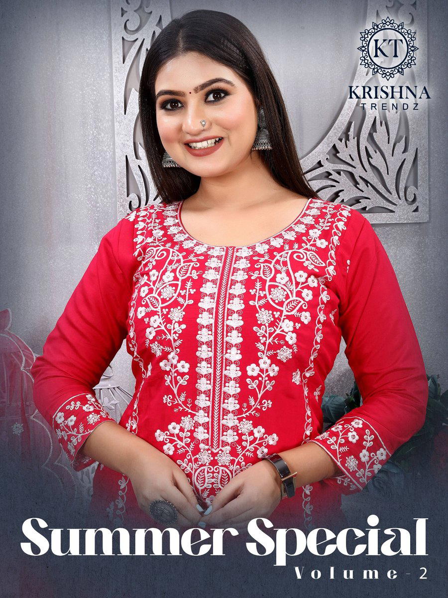 SUMER SPECIAL VOL 2 BY KRISHNA TRENDZ DESIGNER SALWAR SUIT WHOLESALER IN INDIA 1