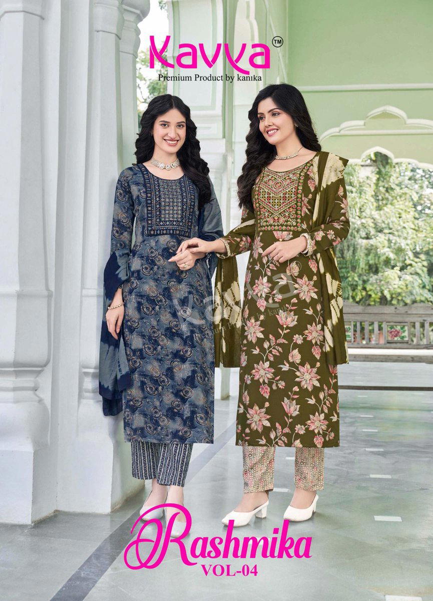RASHMIKA VOL 4 BY KAVYA DESIGNER SALWAR SUIT WHOLESALER IN INDIA 1