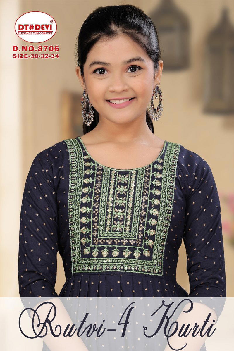 RUTVI KURTI VOL 4 BY SAGAR IMPEX DESIGNER KIDS WEAR WHOLESALER IN INDIA 1