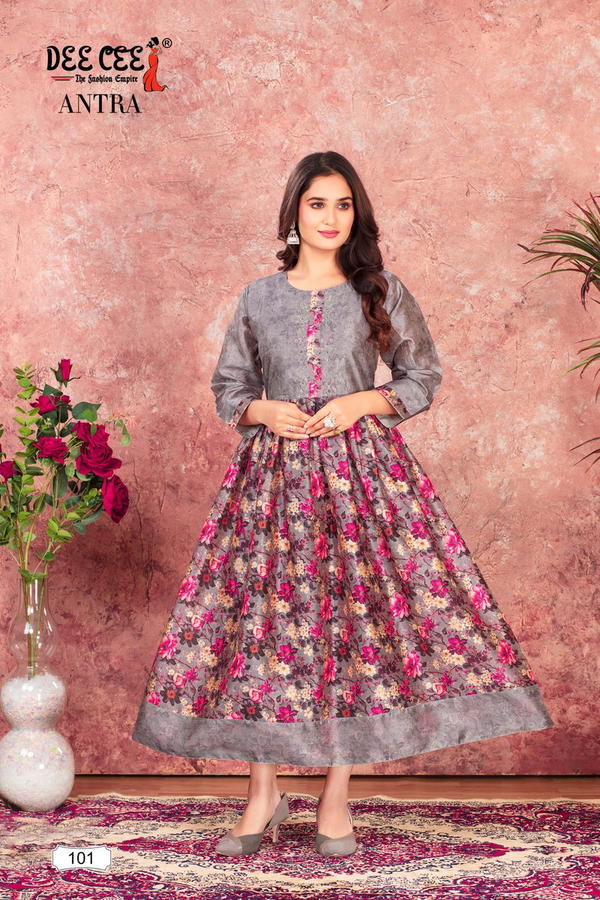 ANTRA BY DEECEE DESIGNER LONG KURTI WHOLESALER IN SURAT