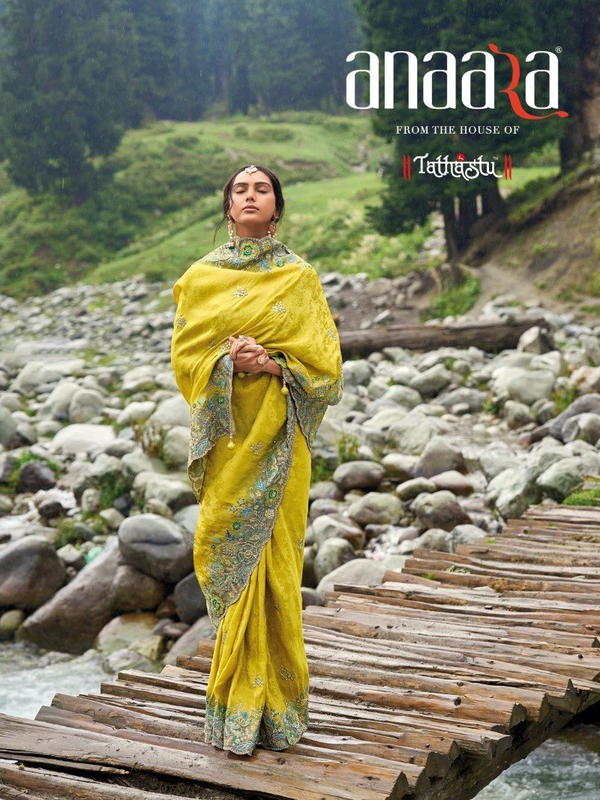 DN 6400 BY TATHASTU DESIGNER SILK SAREE WHOLESALER IN INDIA