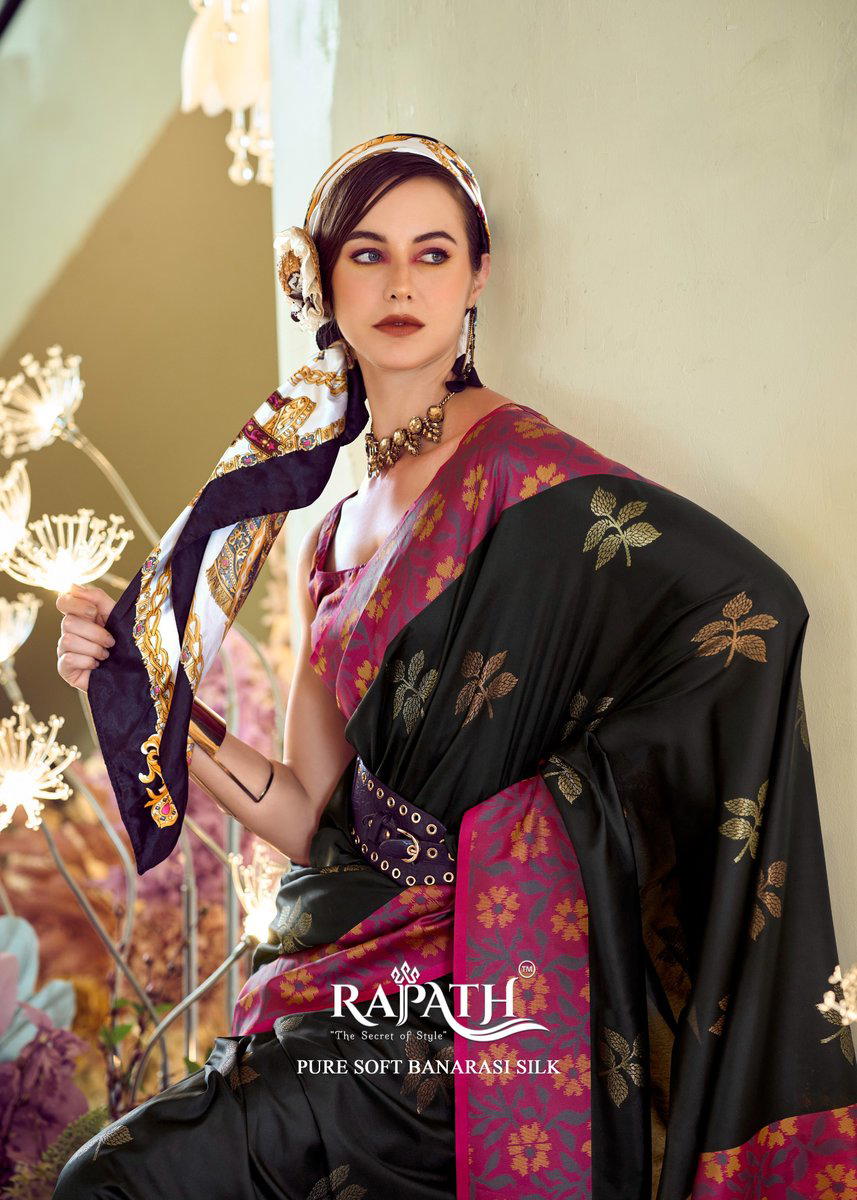 PURPLE MARTIN BY RAJPATH DESIGNER SOFT SILK SAREE WHOLESALER IN INDIA 1