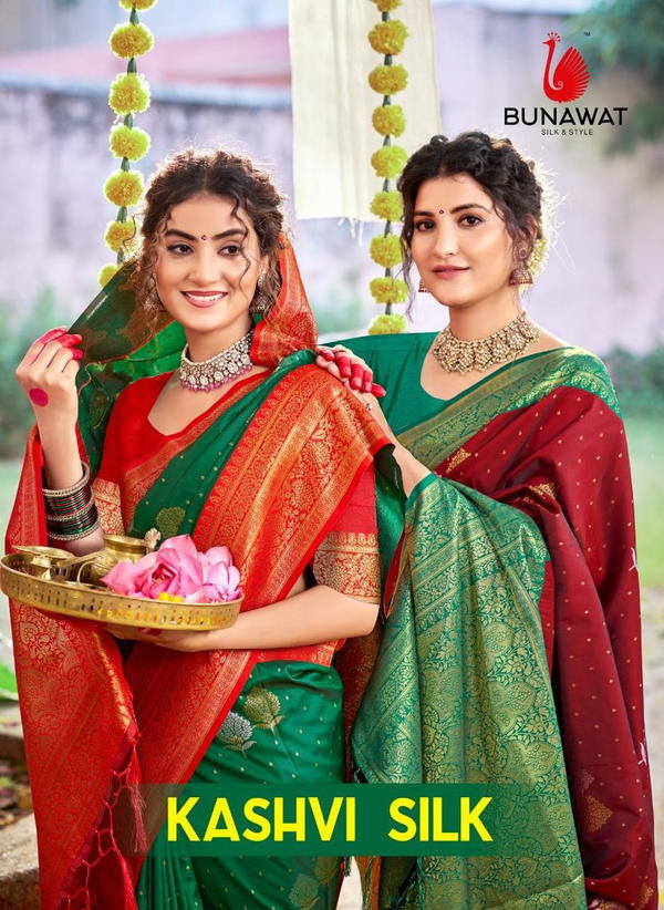 KASHVI SILK BY BUNAWAT DESIGNER SILK SAREE WHOLESALER IN INDIA