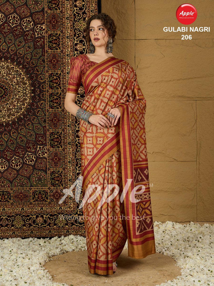 GULABI NAGARI VOL 2 BY APPLE DESIGNER SILK SAREE WHOLESALER IN INDIA 1