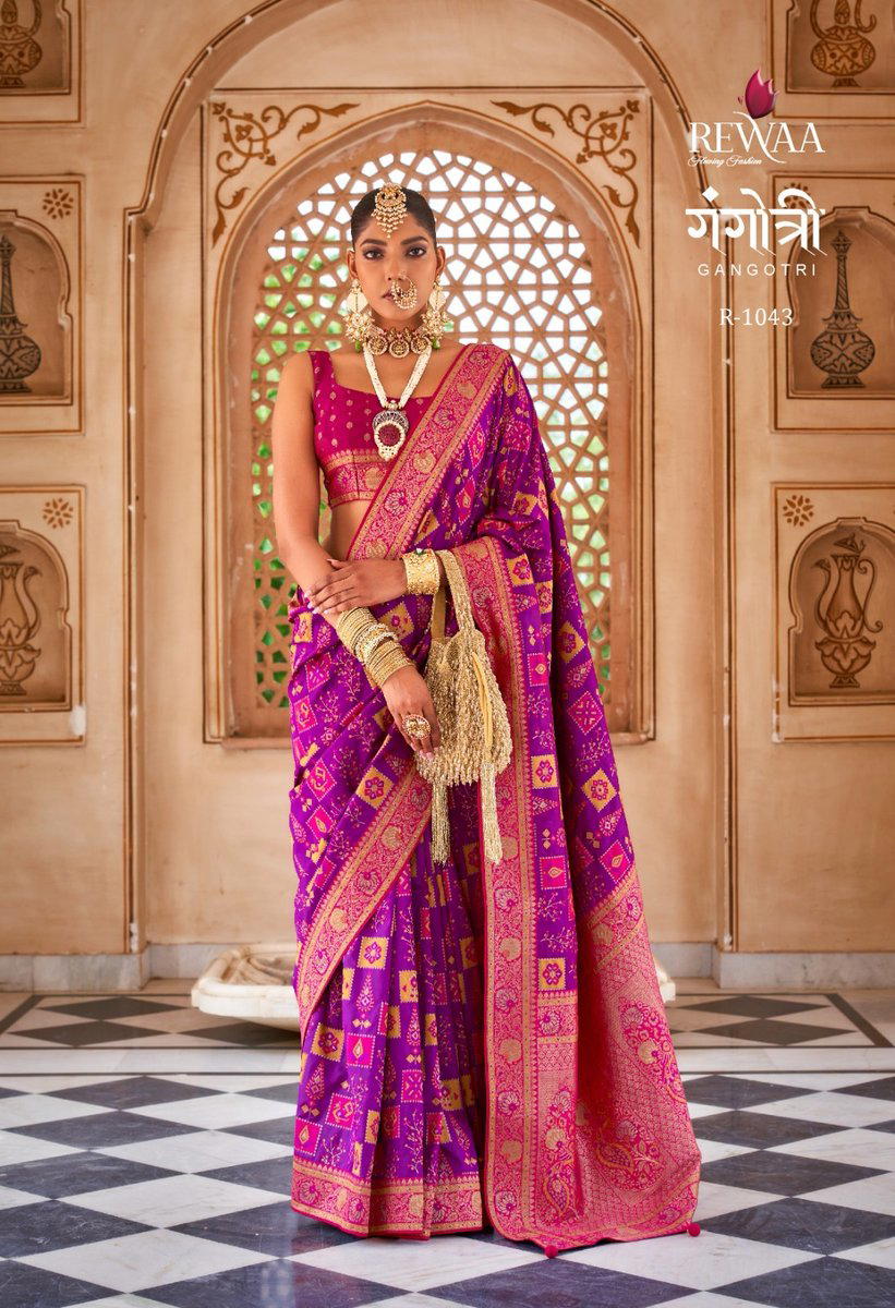 GANGOTRI BY REVAA DESIGNER SILK SAREE WHOLESALER IN INDIA 1