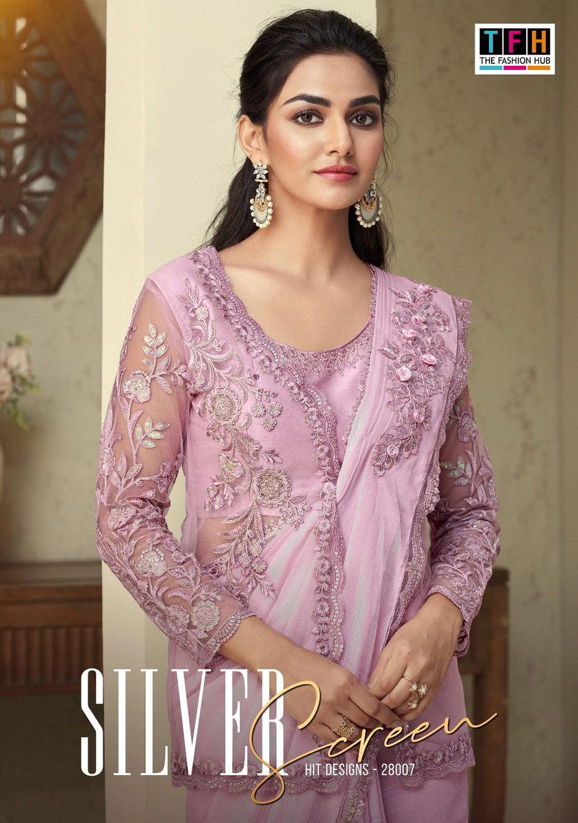 DN 28007 COLOURS BY TFH DESIGNER DESIGNER SAREE WHOLESALER IN INDIA 1