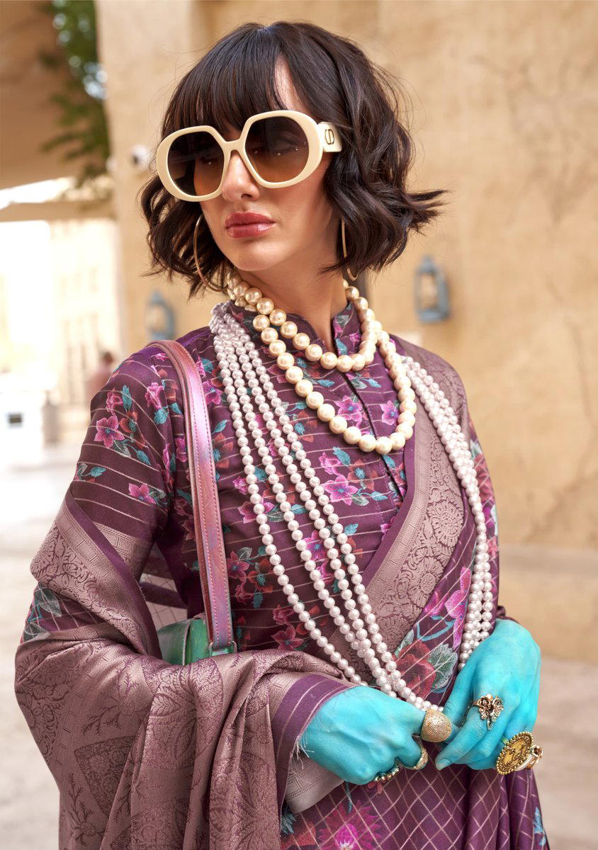 K.U.R.O BY GIRNAR FASHION DESIGNER GEORGETTE SAREE WHOLESALER IN INDIA 1
