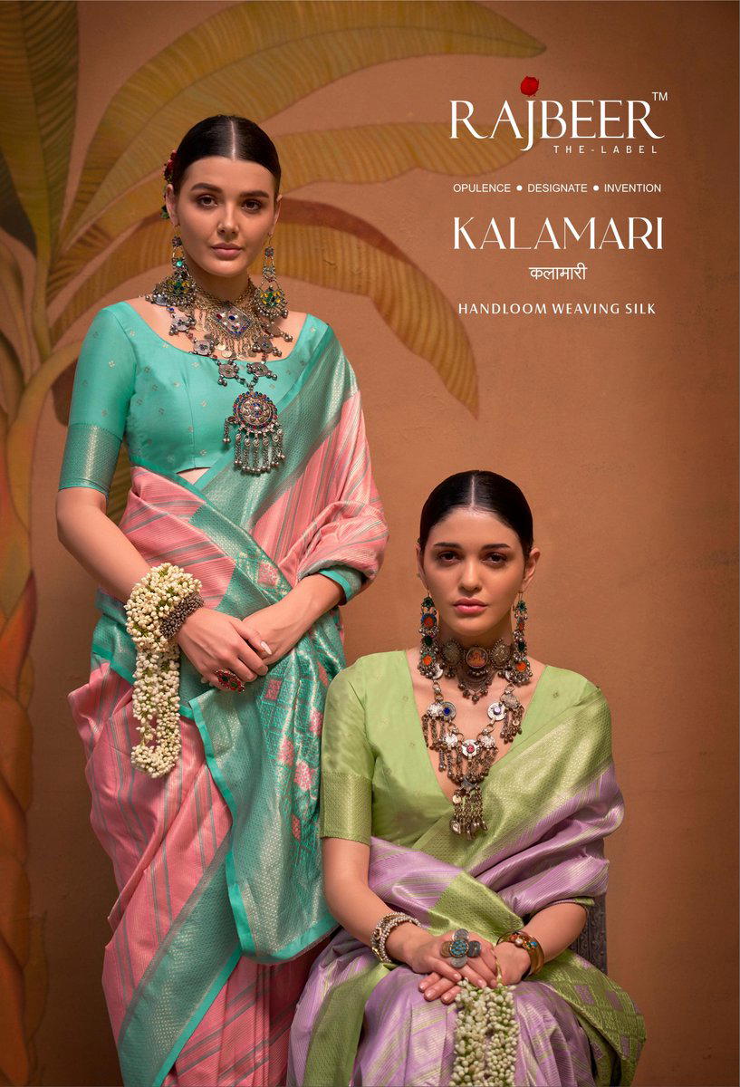 KALAMARI BY RAJBEER  WEAVING SILK SAREE WHOLESALER IN INDIA 1