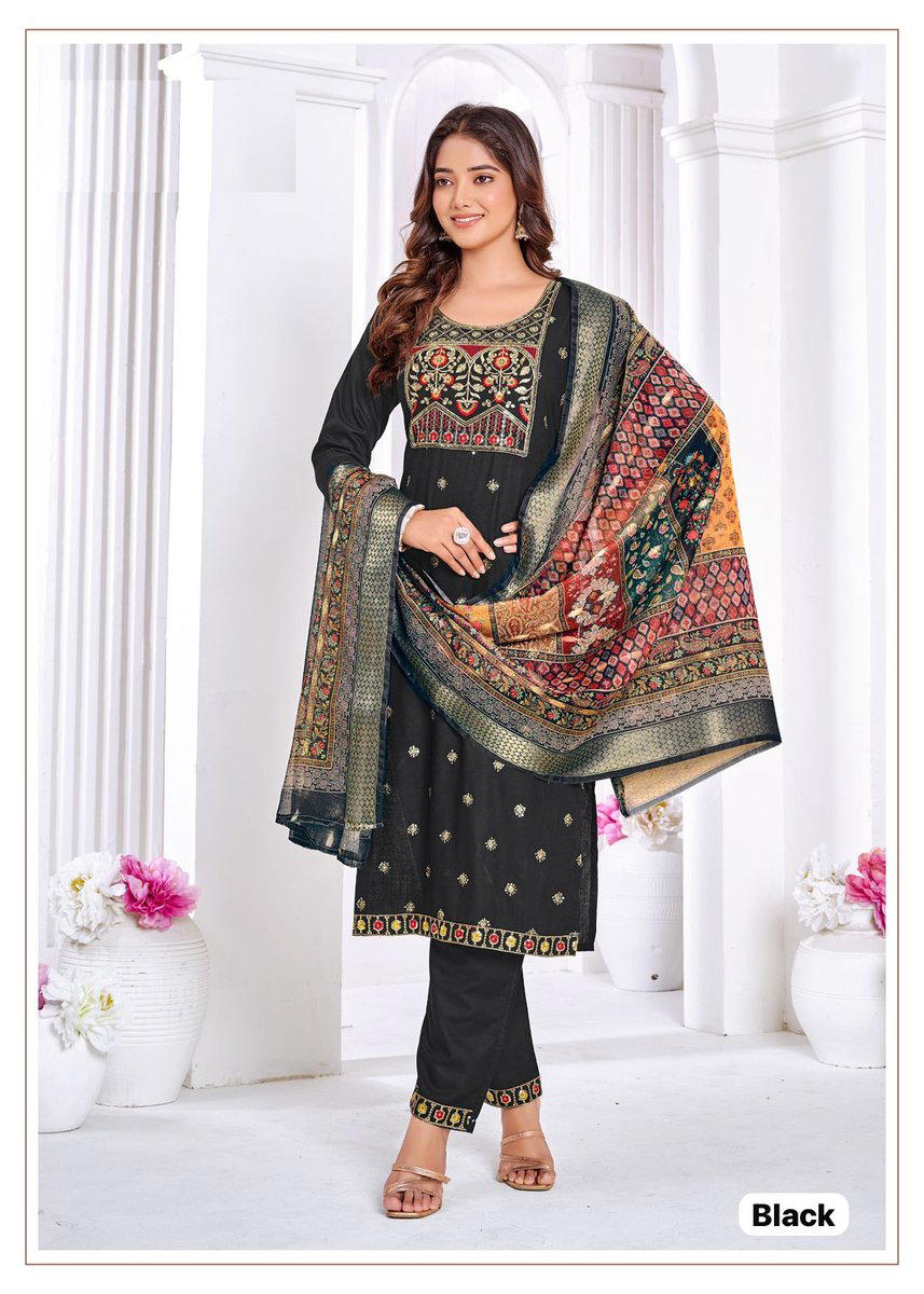 AMAYA BY BLUEHILLS DESIGNER EMBROIDERY SALWAR SUIT WHOLESALER IN INDIA 1