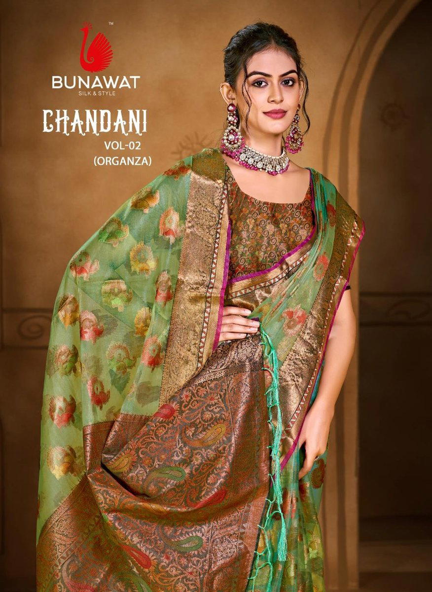 CHANDANI VOL 2 BY BUNAWAT DESIGNER SAREE WHOLESALER IN INDIA 1