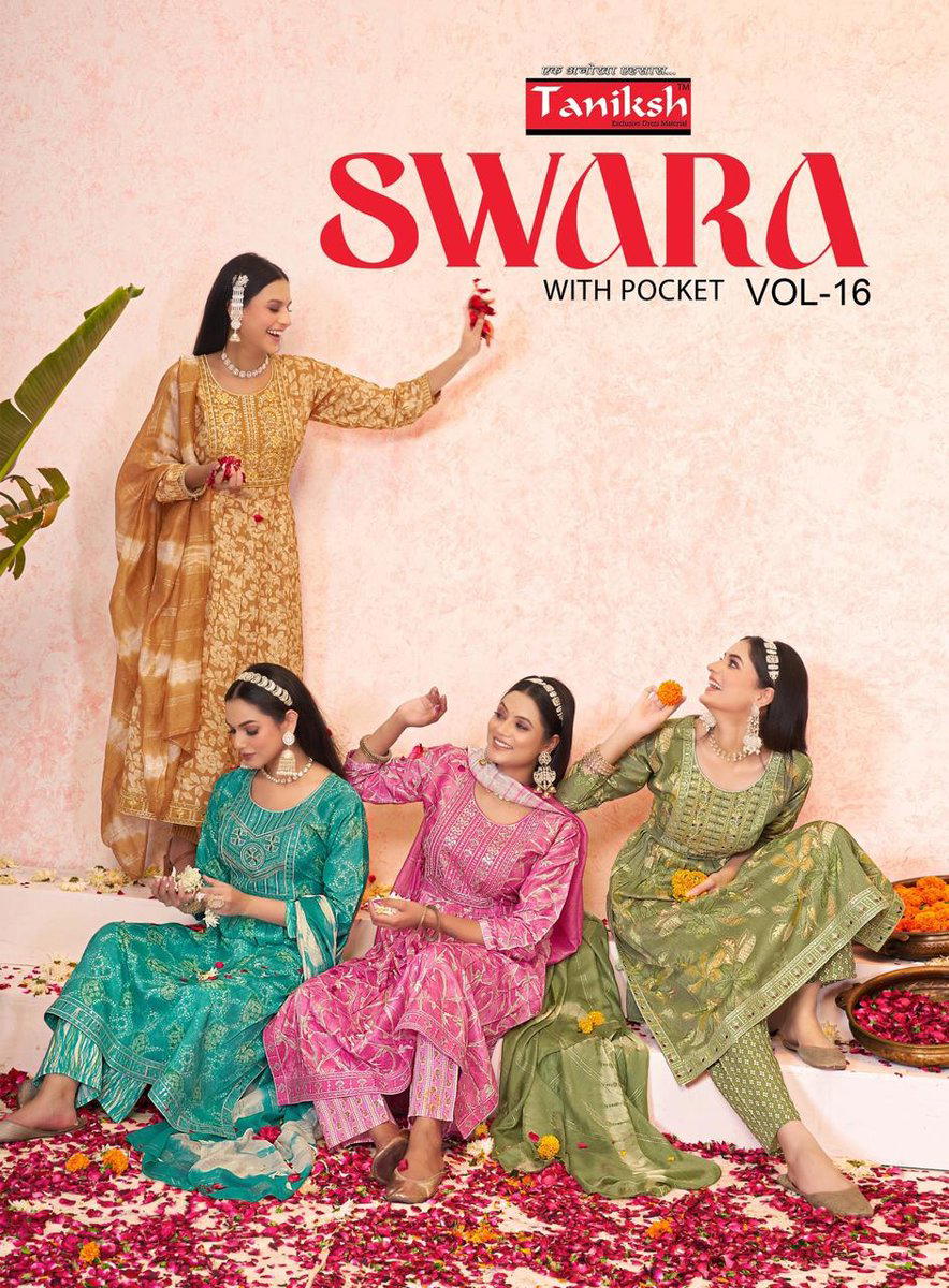 SWARA VOL 16 BY TANIKSH DESIGNER EMBROIDERY SALWAR SUIT WHOLESALER IN INDIA 1