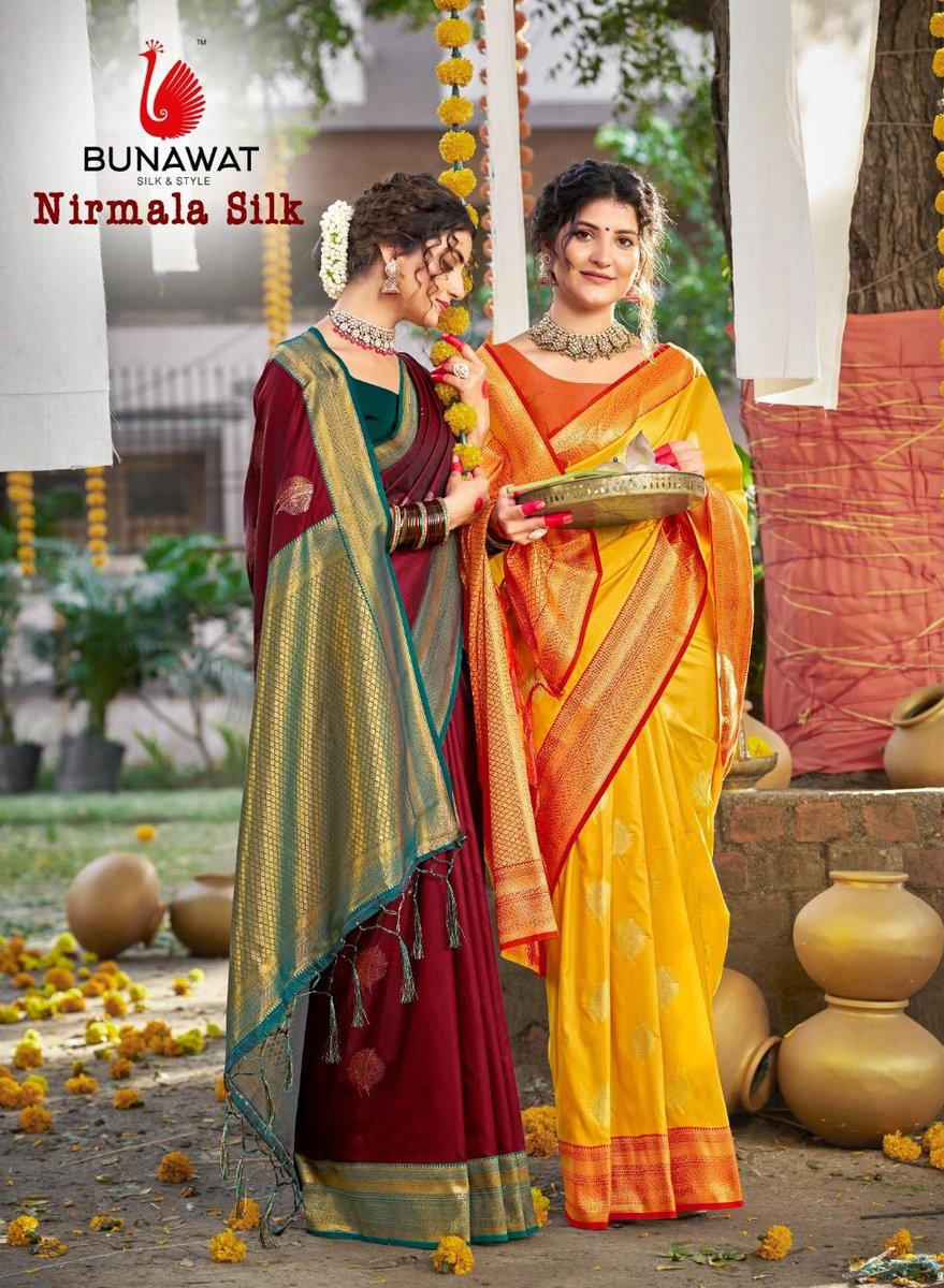 NIRMALA SILK BY BUNAWAT DESIGNER SILK SAREE WHOLESALER IN INDIA 1