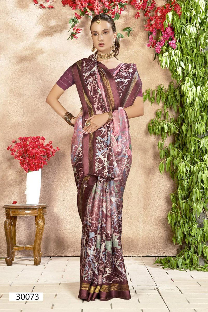 EVELYN 3 BY VALLABHI PRINT DESIGNER CHIFFON SAREE WHOLESALER IN INDIA 1