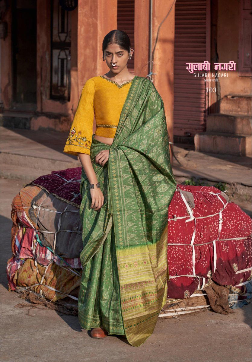 GULABI NAGARI BY SAGAR IMPEX DESIGNER SAREE WHOLESALER IN INDIA 1