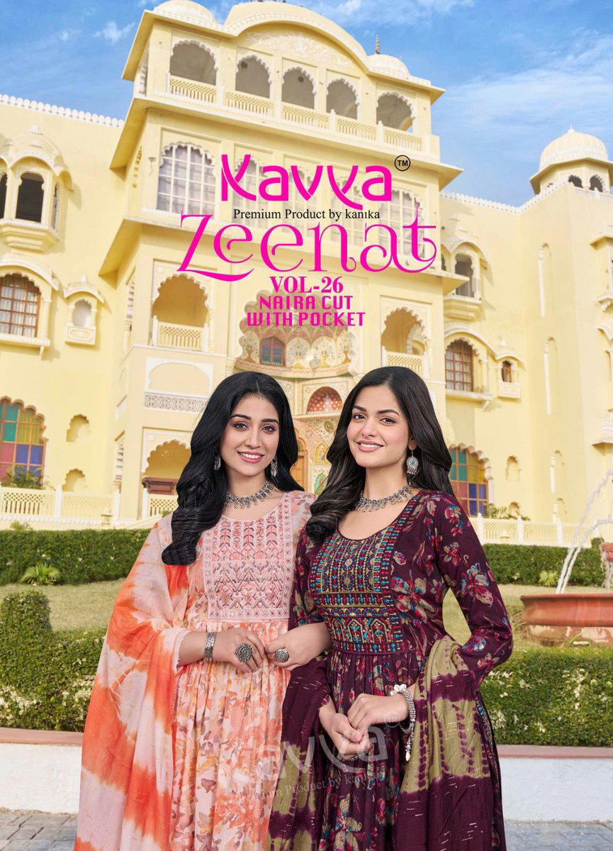 ZEENAT VOL 26 BY KAVYA DESIGNER SALWAR SUIT WHOLESALER IN INDIA 1