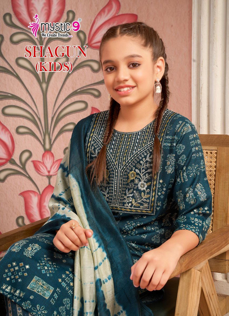 SHAGUN VOL 1 BY MYSTIC 9 DESIGNER EMBROIDERY SALWAR SUIT WHOLESALER IN INDIA 1