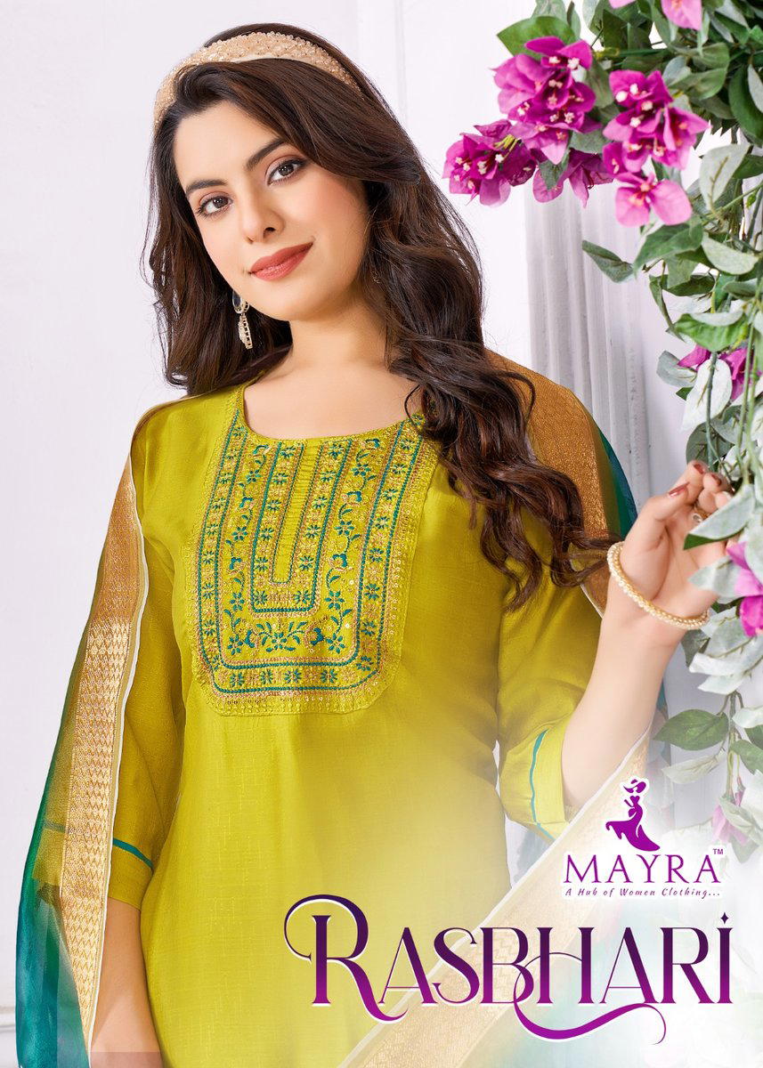RASBHARI BY MAYRA FASHIO DESIGNER EMBROIDERY SALWAR SUIT WHOLESALER IN INDIA 1