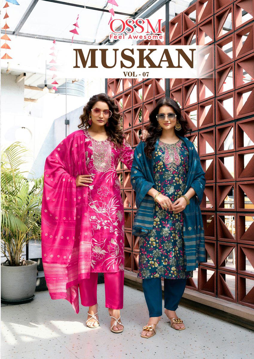 MUSKAN VOL 7 BY OSSM DESIGNER SALWAR SUIT WHOLESALER IN INDIA 1
